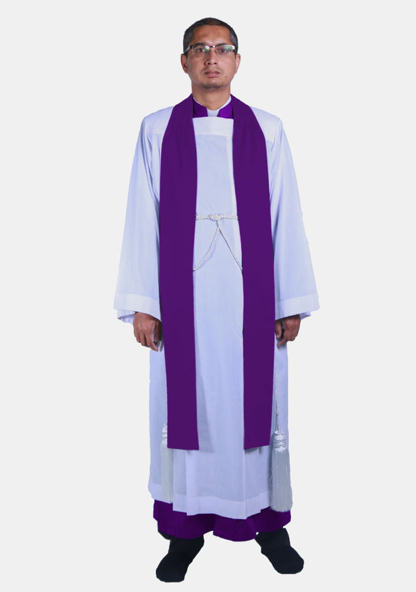 Étole violette du clergé romain