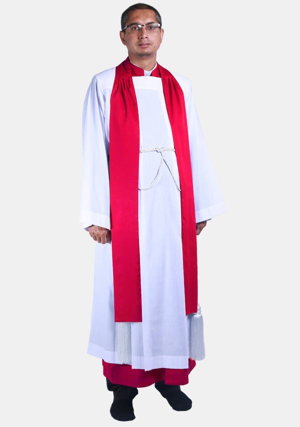 Étole rouge du clergé