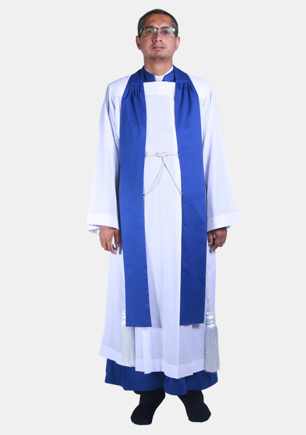 Étole d'eClergy bleu royal