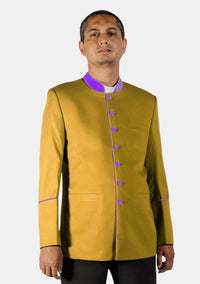 Veste ministérielle dorée et violette