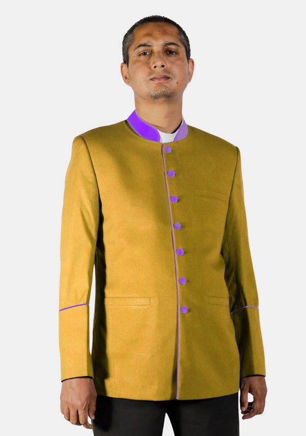 Veste ministérielle dorée et violette