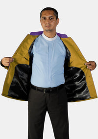 Veste ministérielle dorée et violette