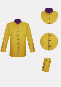 Veste ministérielle dorée et violette