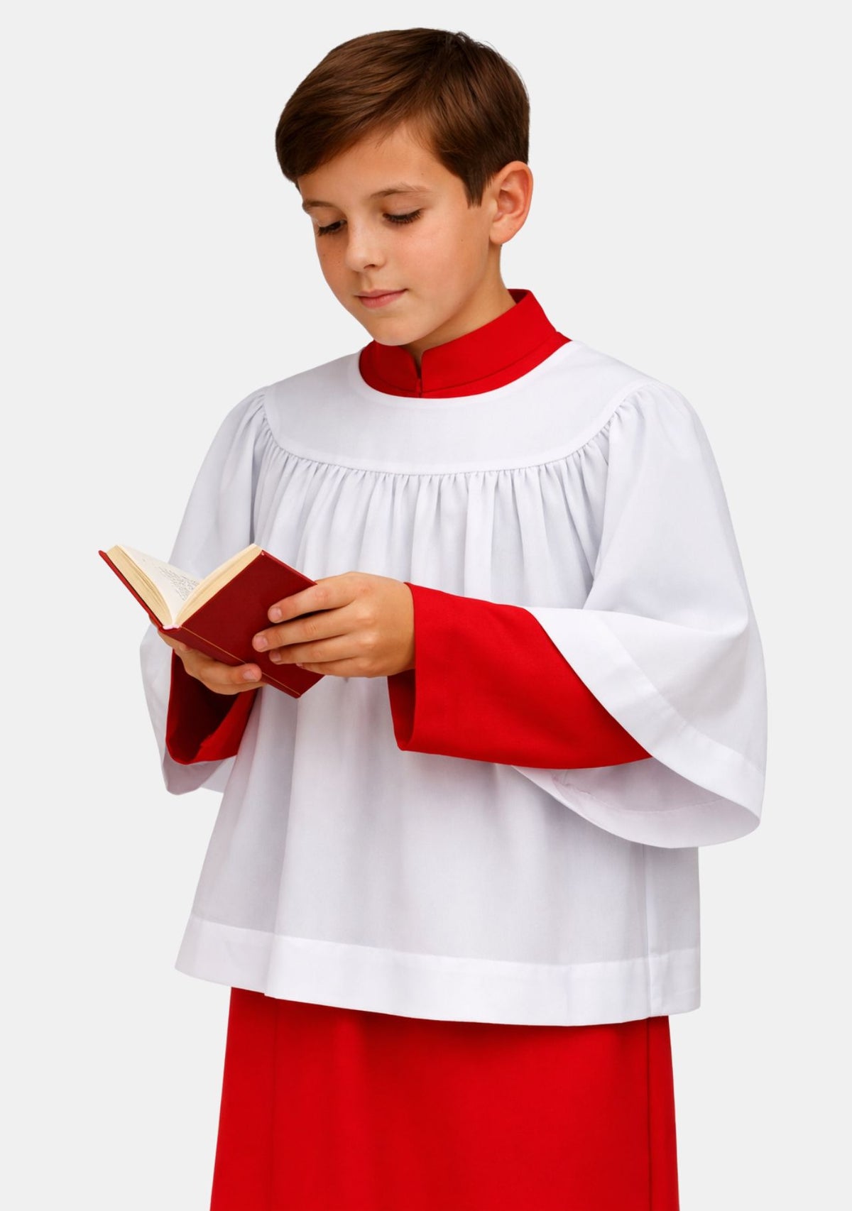 Surplis blanc d'assistant d'autel