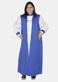Chimère traditionnelle anglicane pour femme bleu roi
