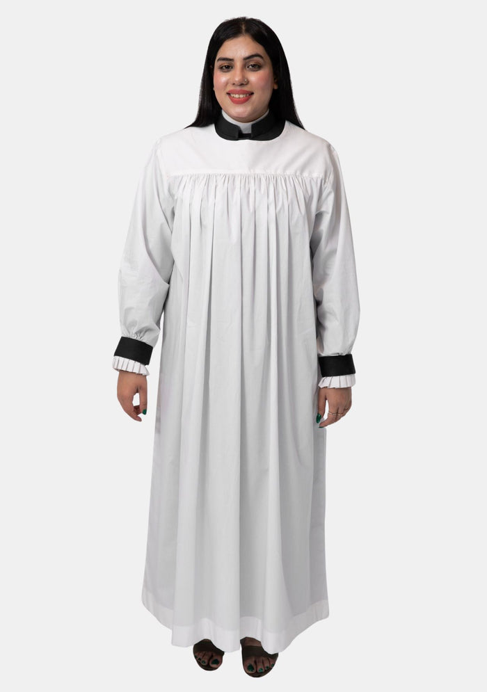 Robe Rochet blanche flatteuse pour femme