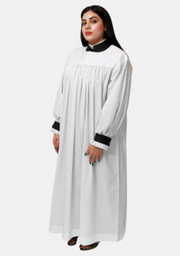 Robe Rochet blanche flatteuse pour femme