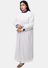 Rochet violet romain pour femme