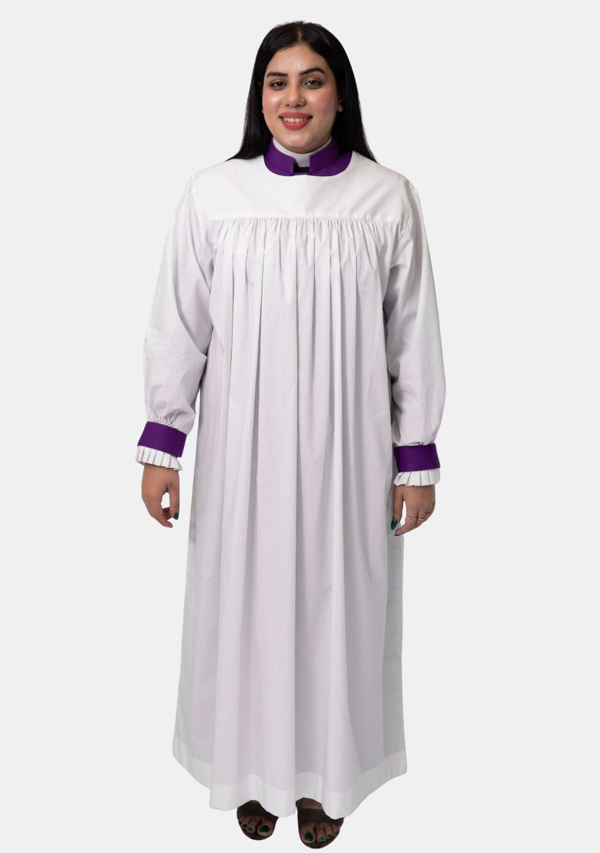 Rochet violet romain pour femme