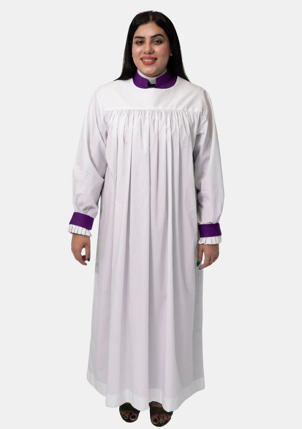 Rochet violet romain pour femme