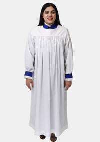 Chimère traditionnelle anglicane pour femme bleu roi