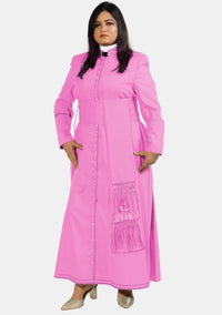 Soutane rose pour femme