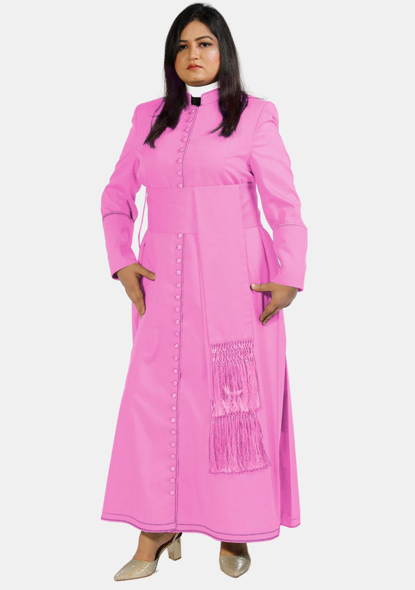 Soutane rose pour femme
