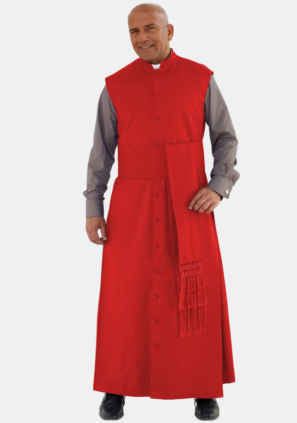 Robe de prêtre sans manches Zaccai rouge