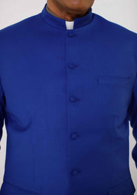 Costume de pasteur bleu royal Ziphion