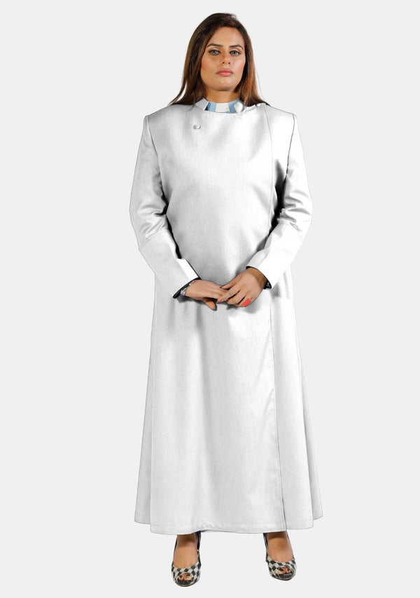 Soutane anglicane pour femmes respectueuses – Blanche