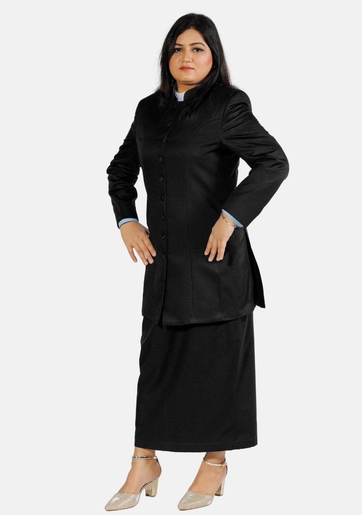 Costume de bureau noir pour femme
