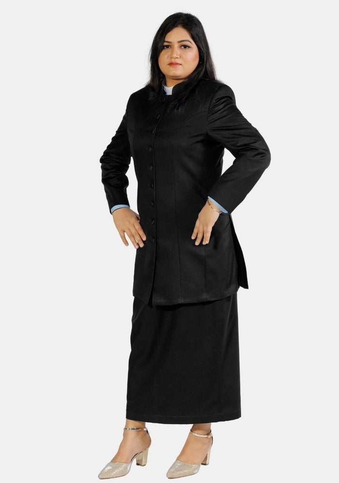 Costume de bureau noir pour femme