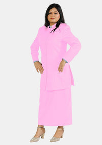 Costume de prêtre rose pour femme