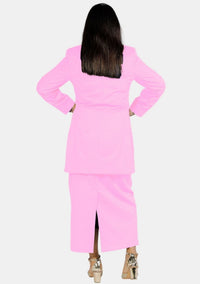 Costume de prêtre rose pour femme
