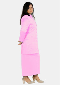 Costume de prêtre rose pour femme
