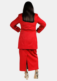 Costume rouge pour femme du clergé