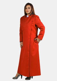 Soutane anglicane rouge radieuse pour femmes