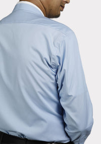 Chemise eClergy bleu clair à col romain