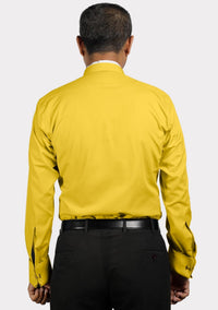 Chemise clergé dorée à col tonsuré