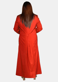 Soutane anglicane rouge radieuse pour femmes